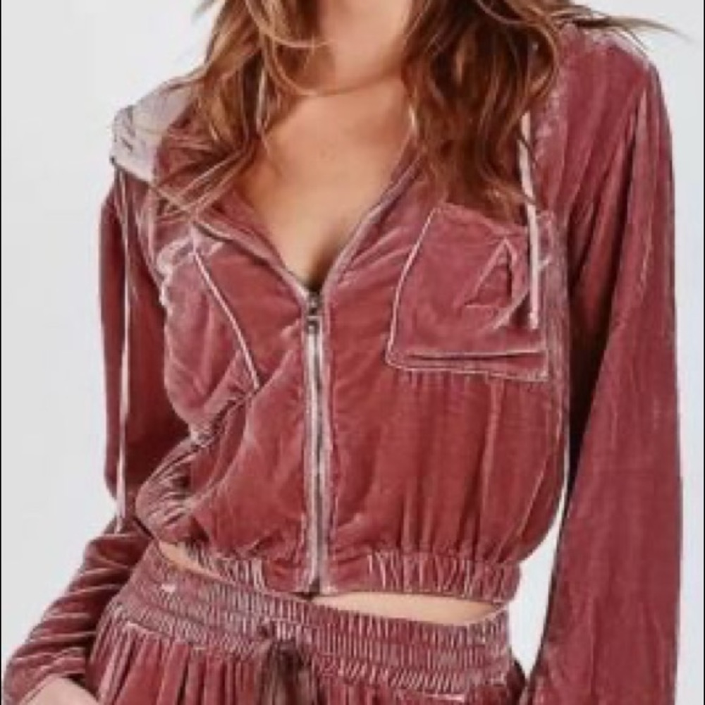 Young Fabulous & Broke Fritzy Velour Hoodie Jacket
